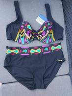 SUNFLAIR ZWART/GEKLEURD NIEUWE BIKINI MAAT 42 CUP 85 D, Verzenden, Zwart, Nieuw, SUNFLAIR