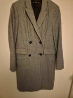 Zomerjas trenchcoat Zwart wit mt.M, Verzenden, Zo goed als nieuw, Maat 38/40 (M), Zwart