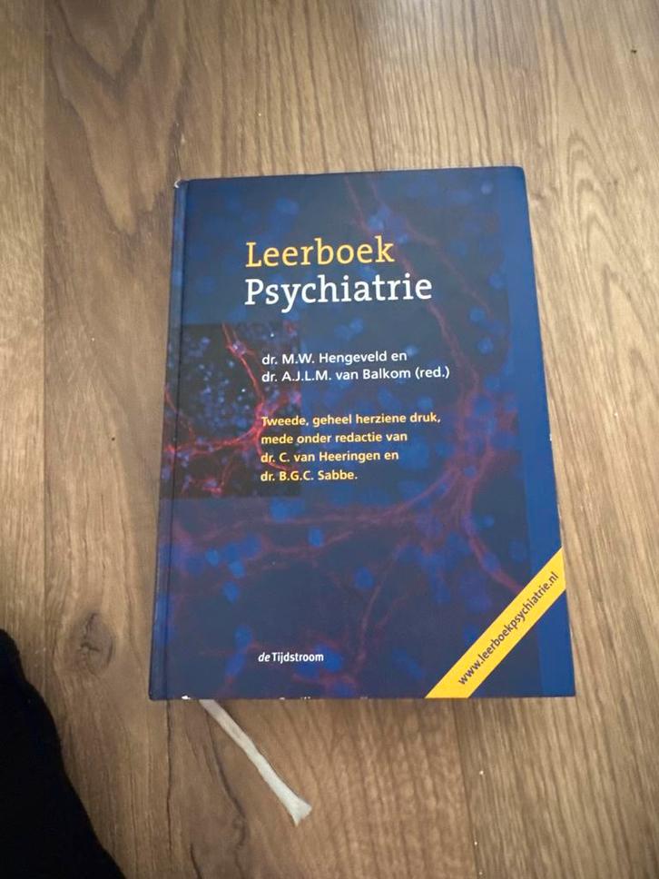 Leerboek Psychiatrie - Hengveld & van Balkom, Boeken, Studieboeken en Cursussen, Zo goed als nieuw, HBO, Beta, Ophalen