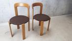 Bruno Ray stoelen, Metaal, Twee, Gebruikt, Bruin