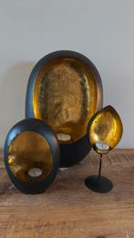 Golden eggs, Huis en Inrichting, Woonaccessoires | Kandelaars en Kaarsen, Overige materialen, 25 tot 50 cm, Zwart, Ophalen of Verzenden