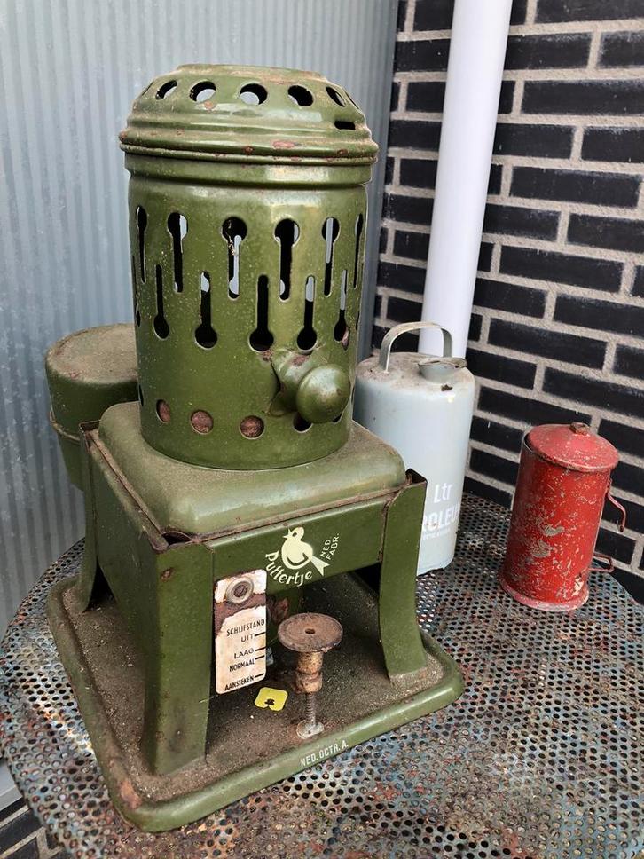 Petroleumbrander puttertje, Verzamelen, Overige Verzamelen, Gebruikt, Ophalen of Verzenden