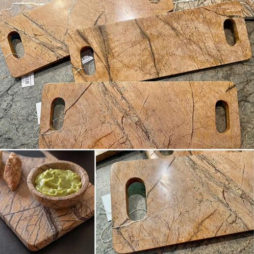 Snijplank/ serveerplank/ charcuterie plank van marmer, nieuw, Huis en Inrichting, Keuken | Keukenbenodigdheden, Nieuw, Ophalen of Verzenden