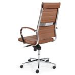 MN Espinoza Bureaustoel Hoge Rug Cognac Kunstleder Chroom, Huis en Inrichting, Bureaustoelen, Ophalen of Verzenden