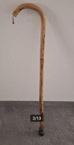 Oude wandelstok (86 cm) met emblemen van Hindoe goden, Verzenden, Gebruikt, Overige typen, Hindoeïsme