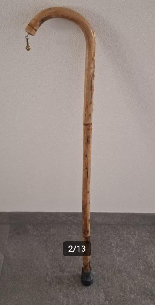 Oude wandelstok (86 cm) met emblemen van Hindoe goden, Verzamelen, Religie, Gebruikt, Hindoeïsme, Overige typen, Verzenden