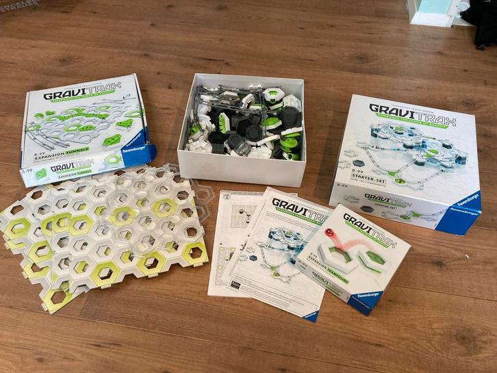 GraviTrax Starterset + Tunnels & Trampoline, Kinderen en Baby's, Speelgoed | Bouwstenen, Zo goed als nieuw, Overige merken, Ophalen of Verzenden