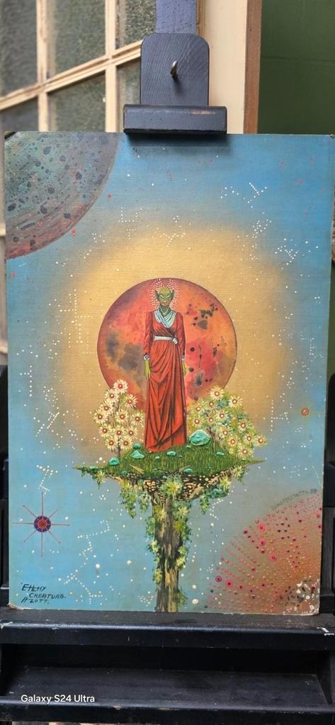 Kunst aan de muur schilderen, Antiek en Kunst, Kunst | Schilderijen | Abstract, Ophalen