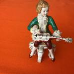 Antiek porselein jongetje beeldje dresden? Meissen? Kroontje, Antiek en Kunst, Ophalen of Verzenden
