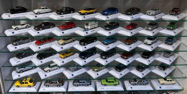 Saab Atlas Collectie., Hobby en Vrije tijd, Modelauto's | 1:43, Auto, Overige merken, Ophalen