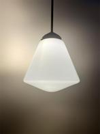 Art Deco School Lamp, Ophalen of Verzenden, Zo goed als nieuw, Glas, Minder dan 50 cm