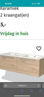 Wastafel glans wit, Huis en Inrichting, Badkamer | Badkamermeubels, Zo goed als nieuw, Minder dan 100 cm, Wasbak of Wastafel, 25 tot 50 cm