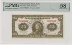 Nederland 25 Gulden 1943 Wilhelmina buiten omloop PMG58