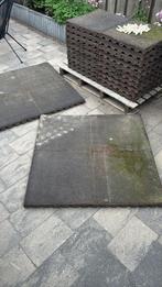Valdempende rubberen tegels, Tuin en Terras, Ophalen, Gebruikt