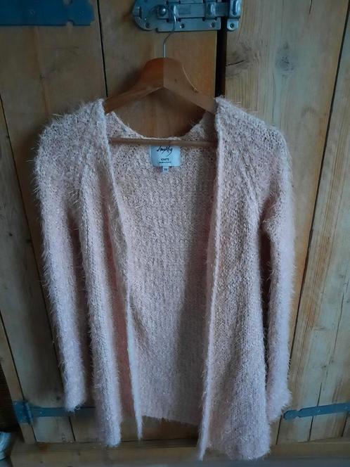 Amy & Ivy Knits Lang Roze Warm Wintervest Vest XS, Kleding | Dames, Truien en Vesten, Zo goed als nieuw, Maat 34 (XS) of kleiner