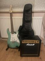 Complete Gitaarset: Ibanez Gitaar & Marshall Versterker, Muziek en Instrumenten, Ophalen, Zo goed als nieuw, Gitaar, Minder dan 50 watt