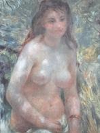 Auguste Renoir naakt in het zonlicht erotiek offset prent, Verzamelen, Foto's en Prenten, Verzenden, Voor 1940, Gebruikt