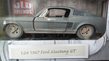 Ford Mustang GT 1967 1:24 Maisto Old Friends Pol beschikbaar voor biedingen