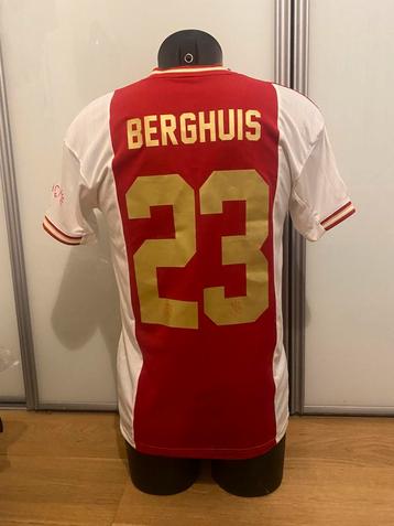 Matchworn ajax shirt Steven Berghuis met fotobewijs! beschikbaar voor biedingen