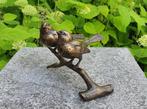 2 MUSSEN OP TAK / Bronzen beeld, Tuin en Terras, Tuinbeelden, Dierenbeeld, Nieuw, Info@huisentuindecoratiemarie.nl, Huis en tuin decoratie marie