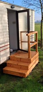Opstap chalet stacaravan tiny house hardhout of douglas, Tuin en Terras, Ophalen of Verzenden, Nieuw, Hout