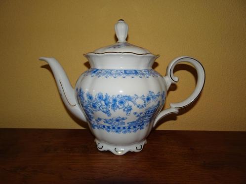 Blauw/witte Seltmann Weiden Theresia theepot, Huis en Inrichting, Keuken | Servies, Zo goed als nieuw, Overige typen, Overige stijlen