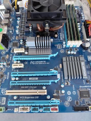 Gigabyte GA-990FXA-D3 incl. Phenom II X4 965 en 16GB DDR3 beschikbaar voor biedingen