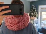 Gehaakte roze col sjaal, Ophalen of Verzenden, Nieuw, Haken, Wol of Garen