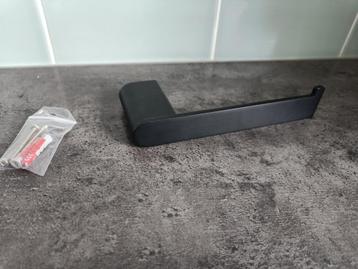 Toiletrolhouder Zwart - Boren - Wc rolhouder  beschikbaar voor biedingen