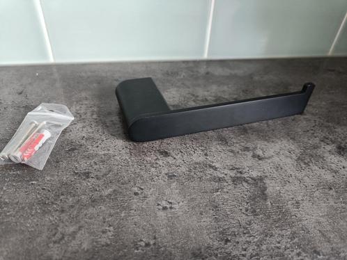Toiletrolhouder Zwart - Boren - Wc rolhouder, Huis en Inrichting, Badkamer | Badtextiel en Accessoires, Nieuw, Overige typen, Zwart