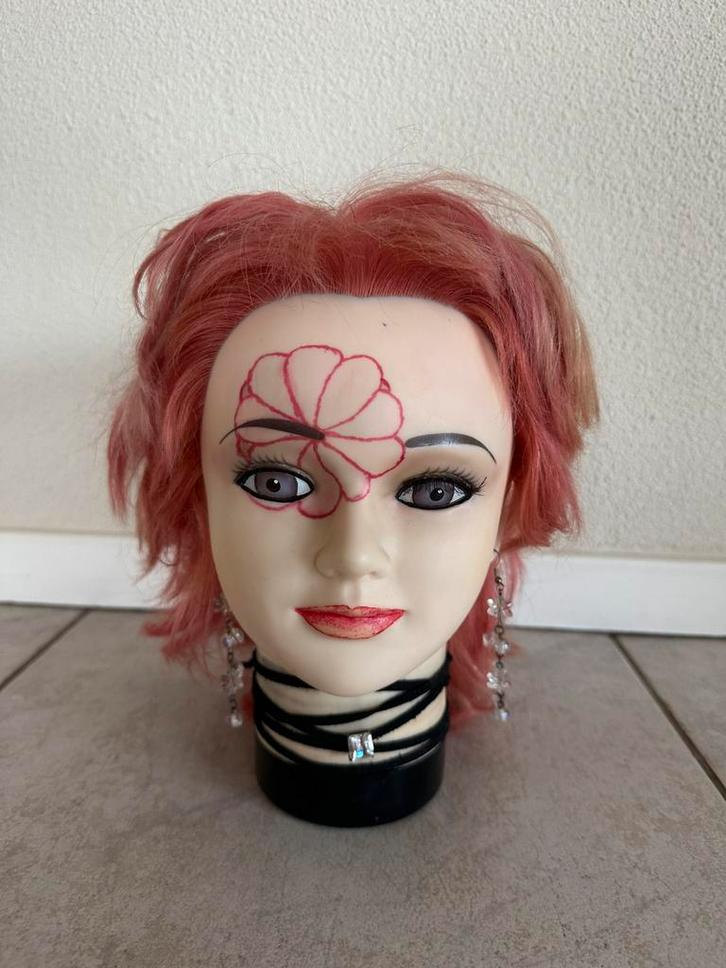 Opmaak gezicht kappershoofd half lang haar opmaakpop H26, Hobby en Vrije tijd, Cursusmateriaal, Zo goed als nieuw, Boek, Ophalen of Verzenden