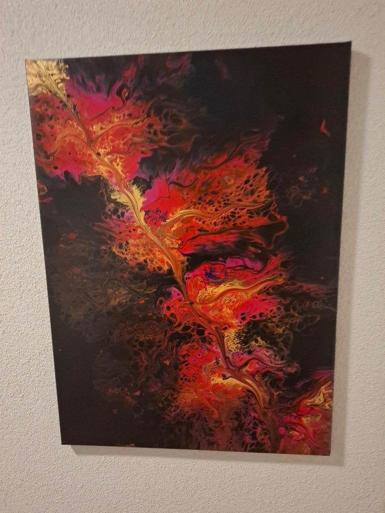 acrylschilderij, Ophalen