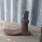 Mooie antieke kinder schoenleest van gietijzer, gemerkt, afm, Antiek en Kunst, Curiosa en Brocante, Ophalen of Verzenden