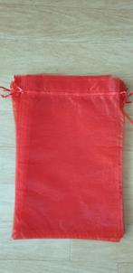 Grote Organza zakjes rood 20x30 -kerst - sinterklaas -feest, Verzenden, Nieuw, Feestartikel, Overige