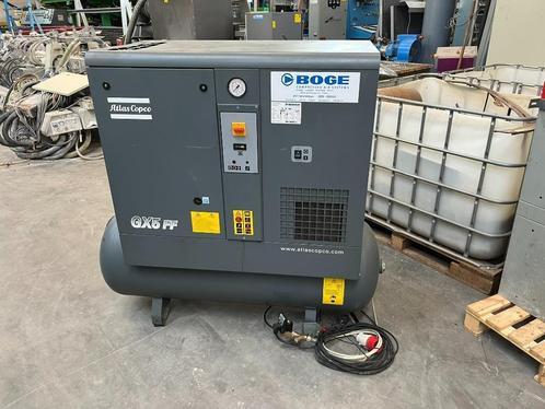 Atlas Copco GX5ff Schroefcompressor, Doe-het-zelf en Verbouw, Compressors, Zo goed als nieuw, 6 tot 10 bar, 100 liter of meer