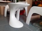 space age design wit kunststof bijzet tafel jaren 70 retro, Gebruikt, ?, ?, ?