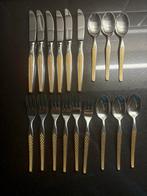 Verguld bestek dessert/gebak, Verzenden, Gebruikt, Metaal, Bestek