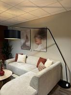 Showmodel Kave Home gebogen Vloerlamp Ciana Zwart, Ophalen, Zo goed als nieuw, Metaal, 200 cm of meer