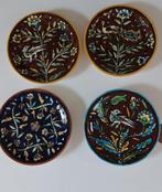 Set van 4 handbeschilderde Armeens /Turkse keramische borden, Ophalen of Verzenden