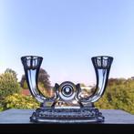 Kandelaar (3x) Kristal Ernst Buder 1960’s, Ophalen of Verzenden, Kristal