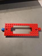 Legotrein rode locomotiefplaat met magneetkoppelingen, Kinderen en Baby's, Speelgoed | Duplo en Lego, Ophalen of Verzenden, Zo goed als nieuw