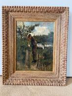 Hein Kever 1864-1922 Olieverf op doek 59x49 cm gesigneerd, Ophalen