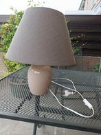 Taupe kleurige lamp, Huis en Inrichting, Ophalen, Zo goed als nieuw, Rond