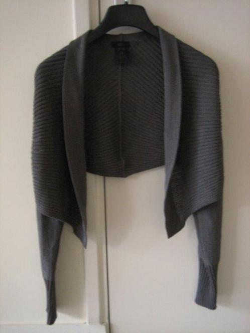 Chique verfijnd gebreid taupe bolero-vestje CREA 38 snazzeys, Kleding | Dames, Truien en Vesten, Nieuw, Maat 38/40 (M), Bruin