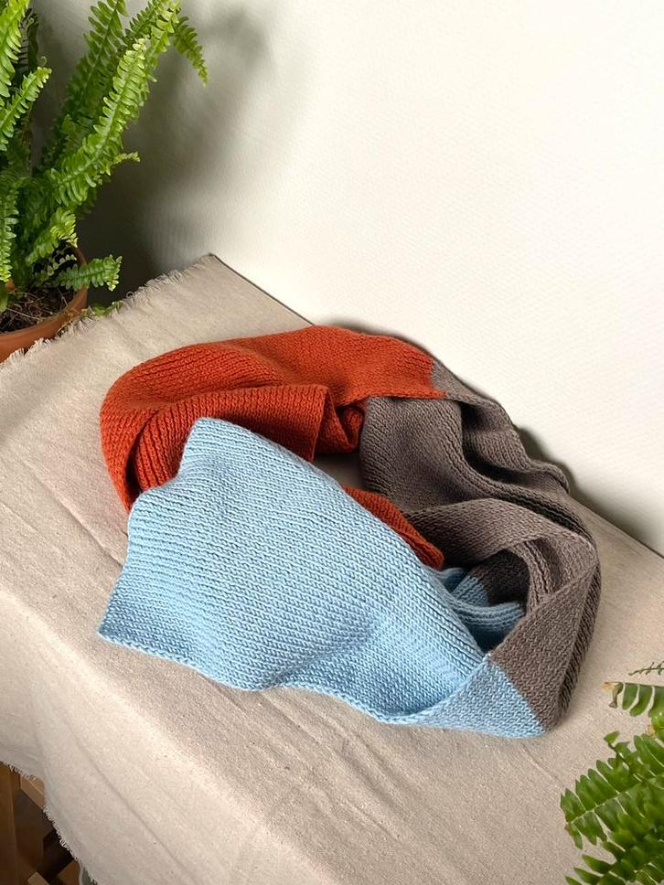 Handgemaakte sjaal van 100% merinowol, Kleding | Dames, Mutsen, Sjaals en Handschoenen, Nieuw, Sjaal, Maat 46/48 (XL) of groter