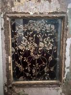 Vitrinekastje lijst wassenkroon bruidskroon wassenbloemen, Ophalen of Verzenden