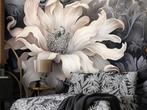 Stijlvol Bloemen behang Grijs, Bloemenbehang, Fotobehang4you, Verzenden, Minder dan 10 m², Grijs, Bloemenbehang, trendy