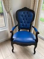 stoel, Huis en Inrichting, Stoelen, Ophalen, Gebruikt, Blauw, Queen Ann