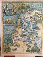 Tekening ‘kaart van Nederland ’ Ton van Tast 1930, Ophalen of Verzenden