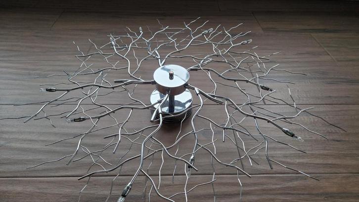 Moderne Plafondlamp - Design Takken, Huis en Inrichting, Lampen | Plafondlampen, Gebruikt, Metaal, Ophalen